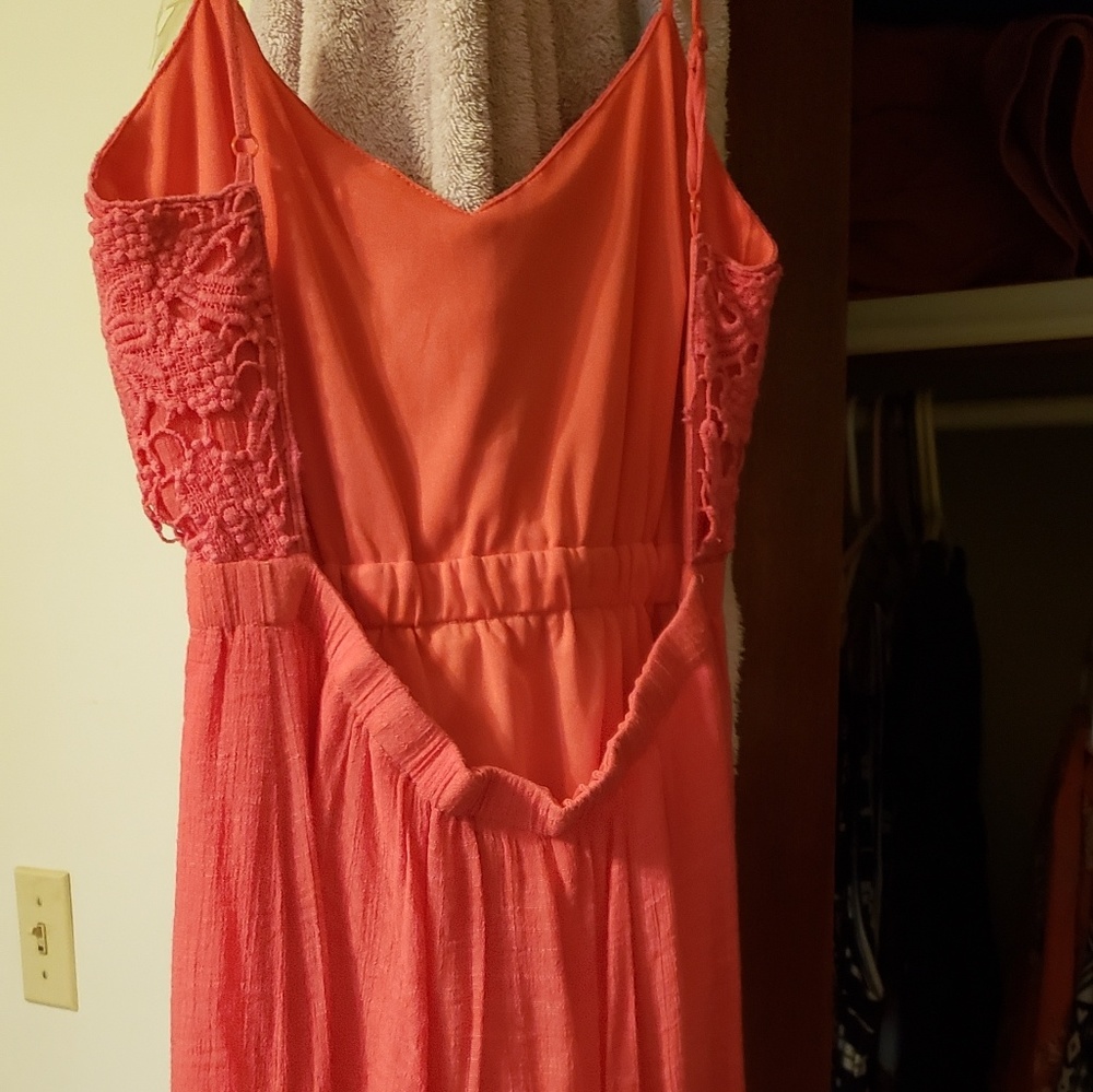 Peach dress